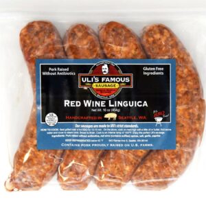 Uli's Famous Sausage Red Wine Linguicia Seattle, WA