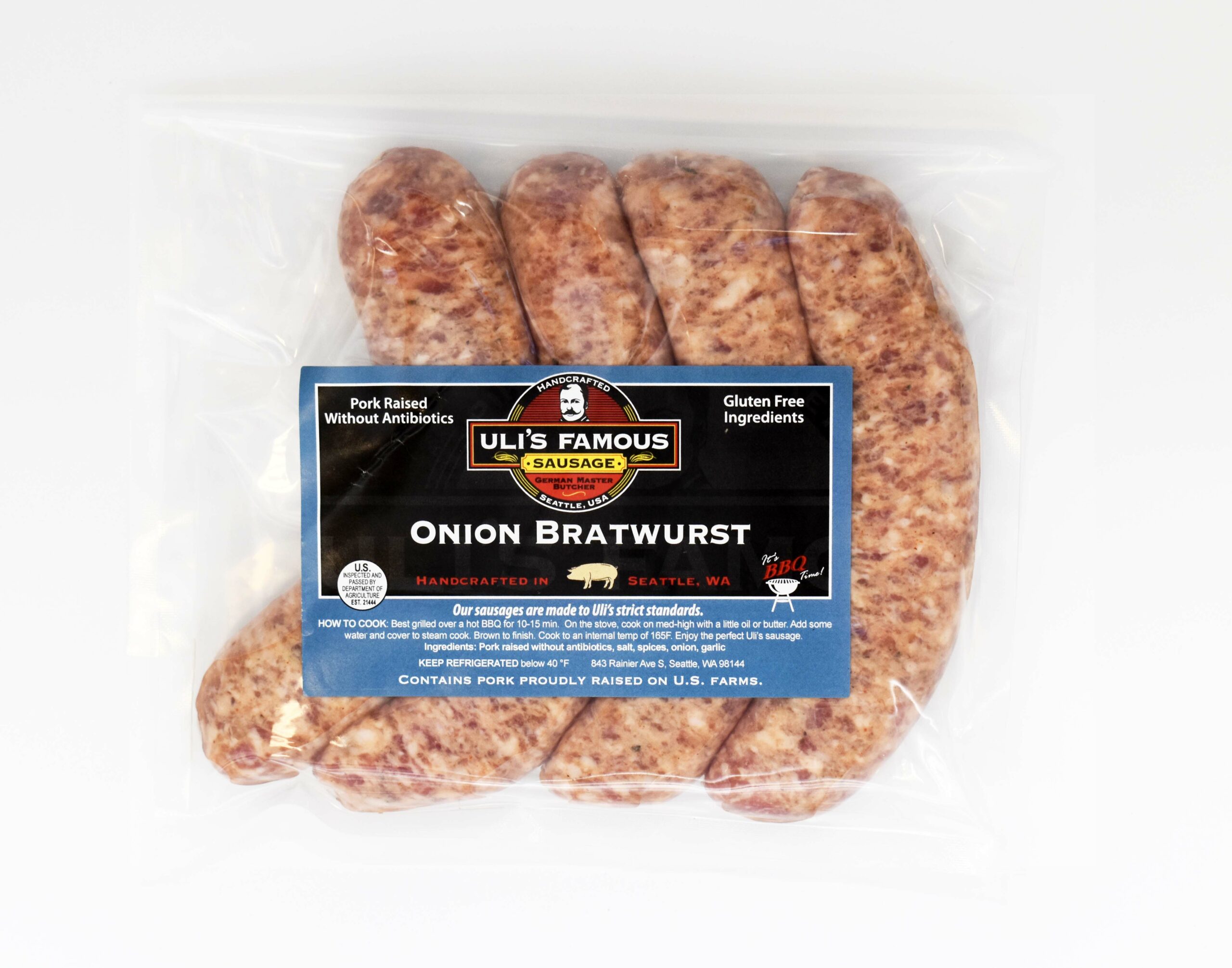 Uli's Famous Onion Bratwurst Kielbasa - Best Sausage Company Seattle, WA
