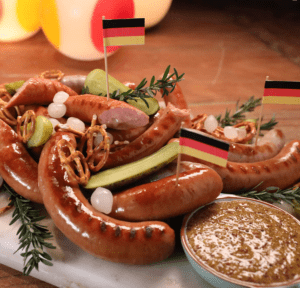 Uli's Famous Sausage German Weisswurst Platter